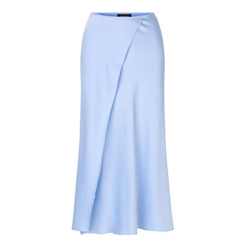 Octavia Solid Cady Midi Skirt