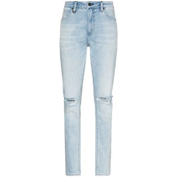 Rebel ripped-detail skinny jeans