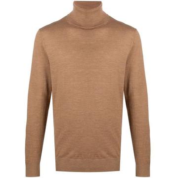 roll-neck wool jumper