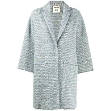oversize tweed coat
