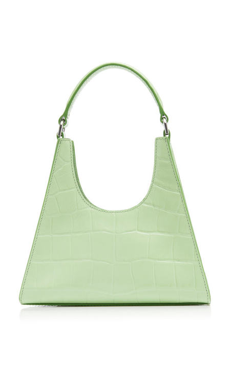 Rey Mini Croc-Effect Leather Shoulder Bag展示图