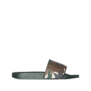 Icon camouflage-print slides