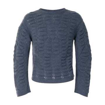 bubble-knit jumper