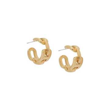 CHAIN RING 5 EARRINGS GOLD