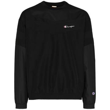 embroidered logo sweatshirt