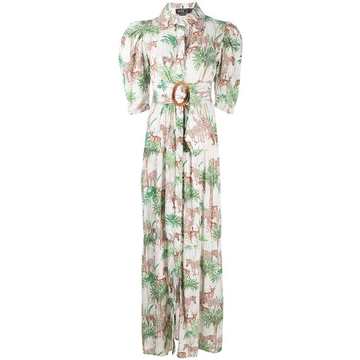 Savannah belted maxi dress