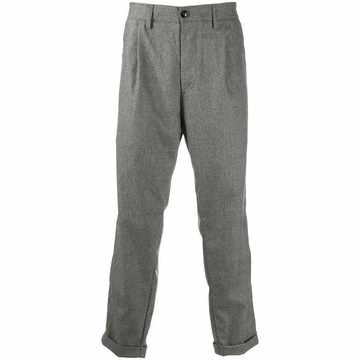 straight-leg virgin wool trousers