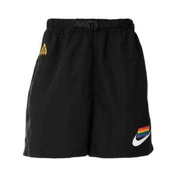 acg rainbow flag running shorts