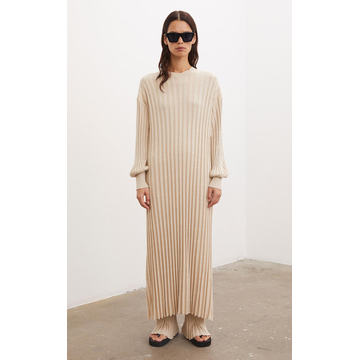 Arisarum Ribbed Knit Maxi Dress