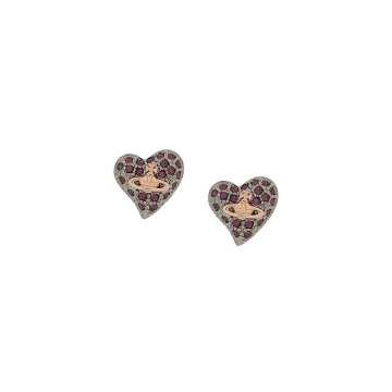 tiny diamante Orb earrings