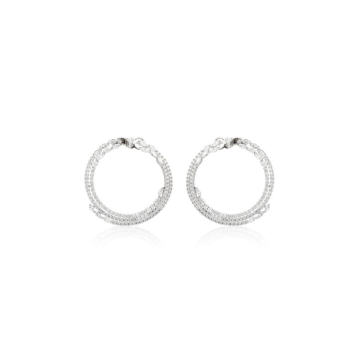 18K White Gold Y-Couture Earrings