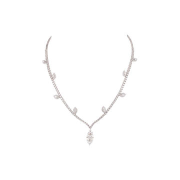 18K White Gold Y-Not Necklace