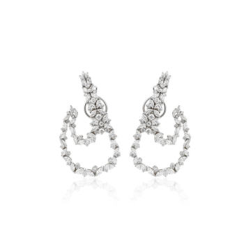 18K White Gold Y-Couture Earrings