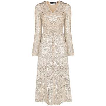 Sierra sequinned midi dress