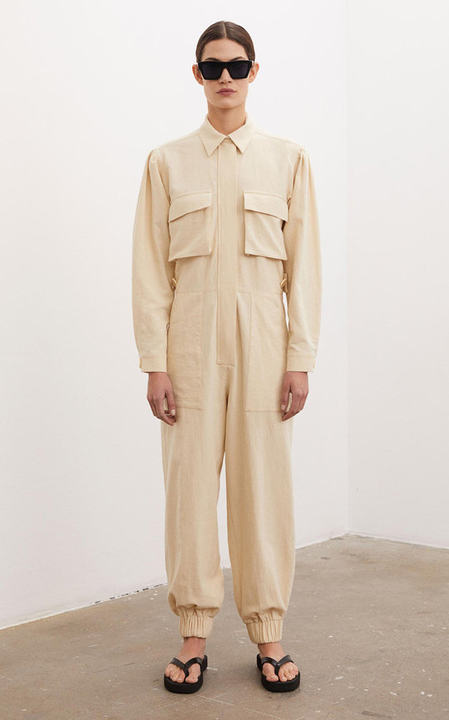 Corylus Linen-Cotton Jumpsuit展示图