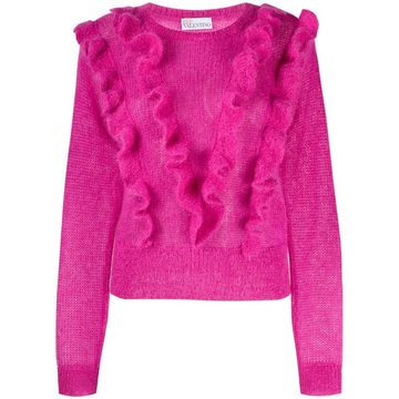 ruffle detail jumper