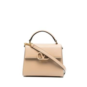 VLOGO plaque shoulder bag