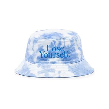 X Peter Saville Blue Lose Yourself Tie-Dye Bucket Hat