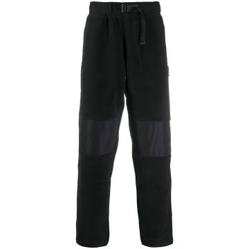 buckle-fastening track pants