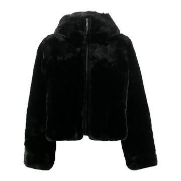 Mongie faux-fur hooded jacket