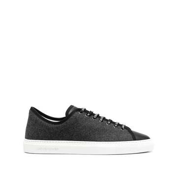 panelled low-top sneakers