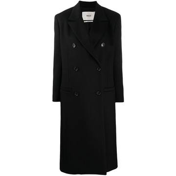 double-breasted wool coat