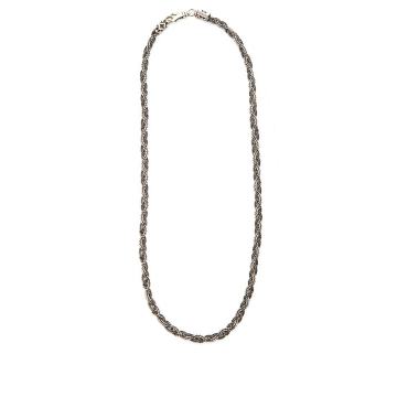 Braided sterling-silver necklace