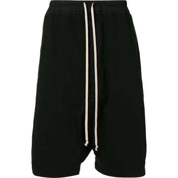 drawstring drop-crotch shorts