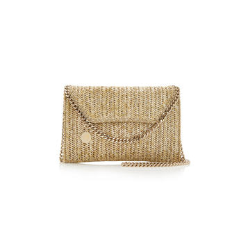 Mini Cross Body Metallic Fabric Falabella