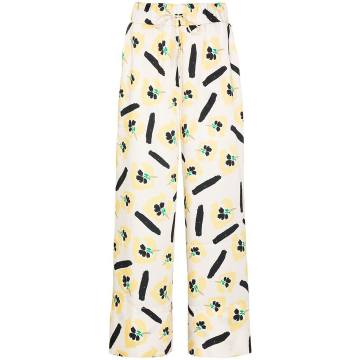 Andi floral wide leg trousers