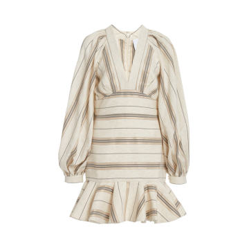 Ellen Striped Linen-Cotton Dress