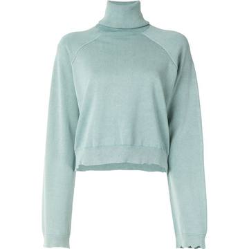 roll-neck raglan jumper