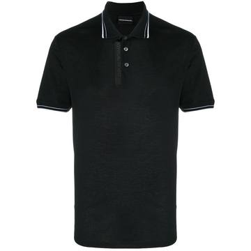 logo trim polo shirt