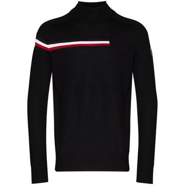 Black Diago virgin wool sweater