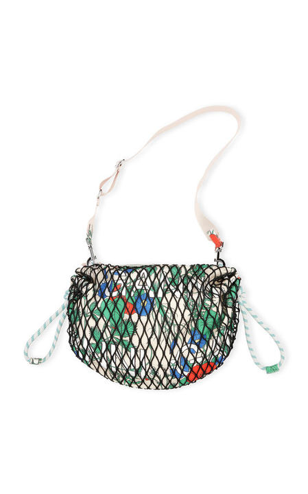 Printed Fishnet Shoulder Bag展示图