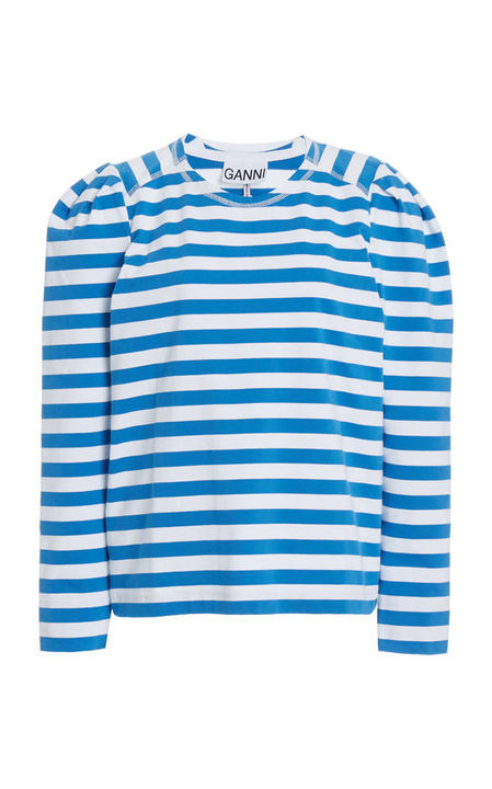 Striped Cotton-Jersey Top展示图