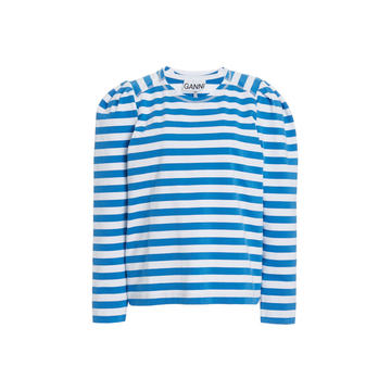 Striped Cotton-Jersey Top