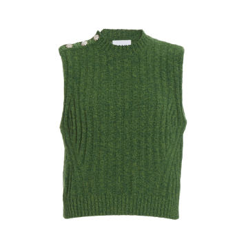 Recycled Wool-Blend Sweater Vest