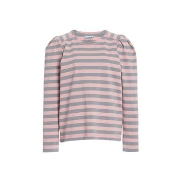 Striped Cotton-Jersey Top