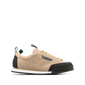 suede panel sneakers