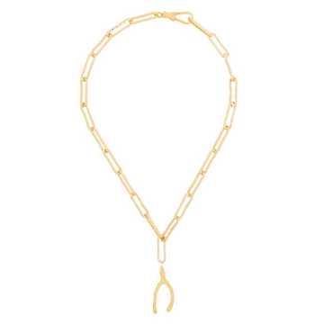 gold-plated Past Follies necklace