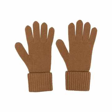 ribbed knit gloves