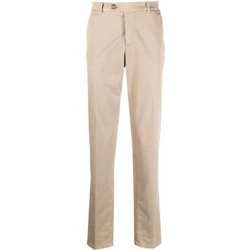 straight-leg cotton chinos