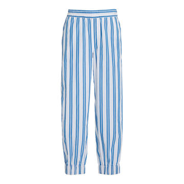 Striped Cotton Tapered Pants