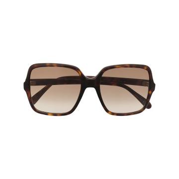 square-frame oversized sunglasses