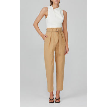 Newton Cotton Straight-Leg Pants