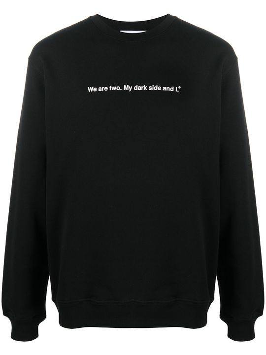 slogan print sweatshirt展示图