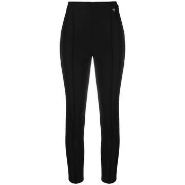 high-waist cropped trousers