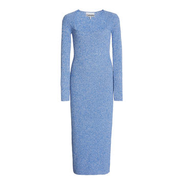 Melange Knit Midi Dress