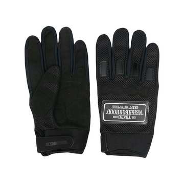 Racing logo patch gloves